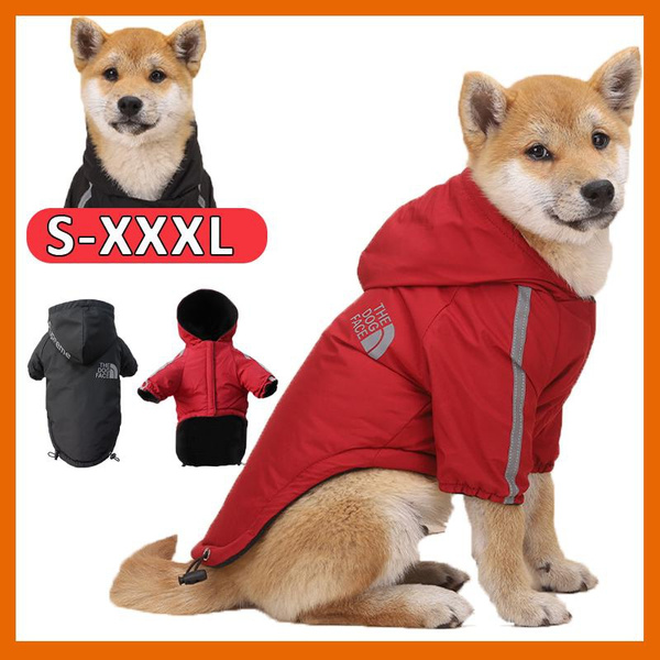 Waterproof Dog Clothes Pet Coat Winter Warm Vest Padded Zipper Jacket