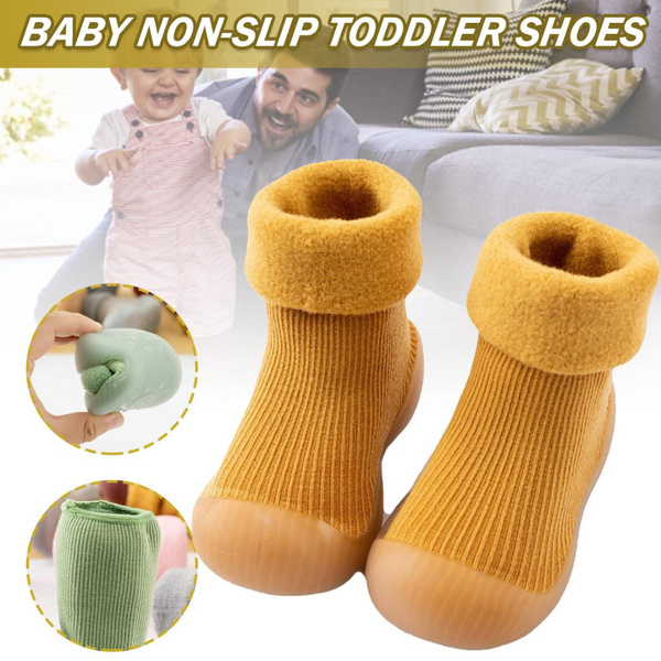 Baby non slip on sale slippers