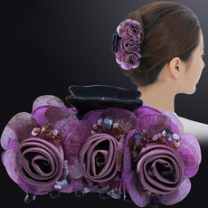 Flowers, koreanversion, headwear, grabclip