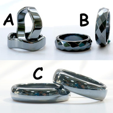 hematitering, Ring, crystalsring, Jewelry