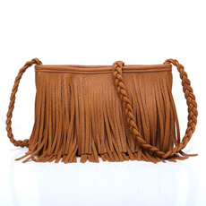 bohemiabag, women single shoulder bag, Fashion, fringebag