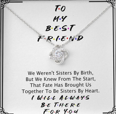 Cubic Zirconia, Gifts For Her, Chain Necklace, friendshipnecklace