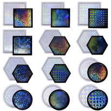 castingmold, Decor, Holographic, Coasters