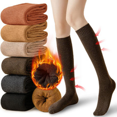 Cotton, Socks, Winter, Elastic