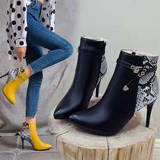 stilettoheel, ankle boots, Plus Size, Winter