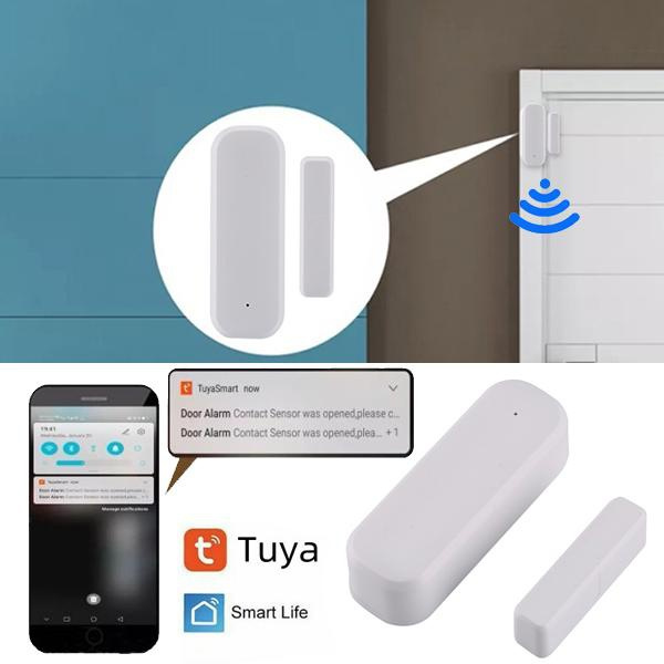 1Pc 2.4GHz WiFi Door Sensor WiFi Window Sensor Smart Phone APP Control
