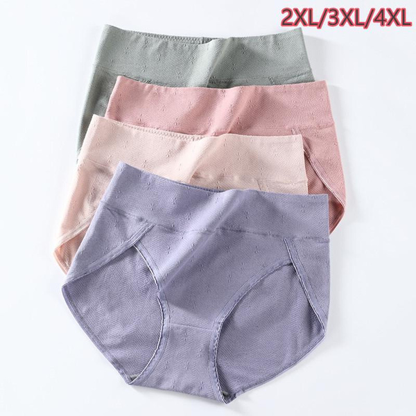 1PC Plus Size Women High Waist Brief Seamless Panties Underwear Hip Lift Underpanties Breathable