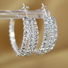 DIAMOND, wedding earrings, Wedding, sterling silver