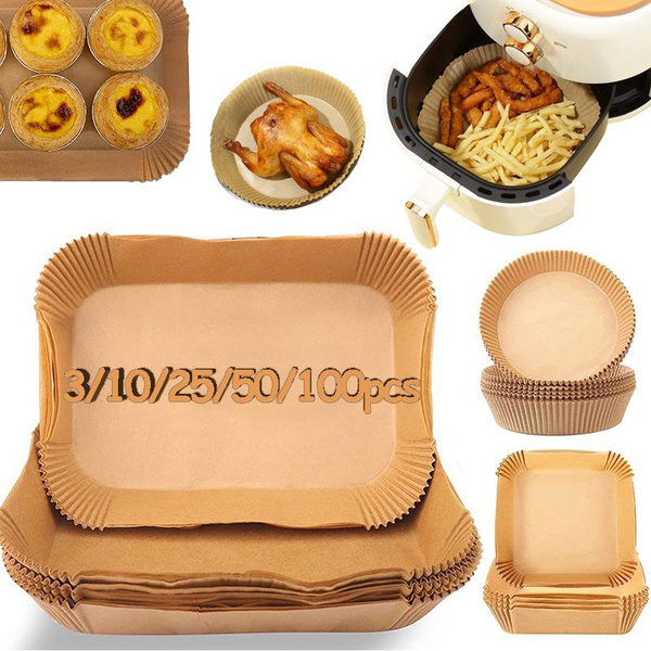 100pcs Square Air Fryer Kitchen Cooking & Baking Parchment Paper