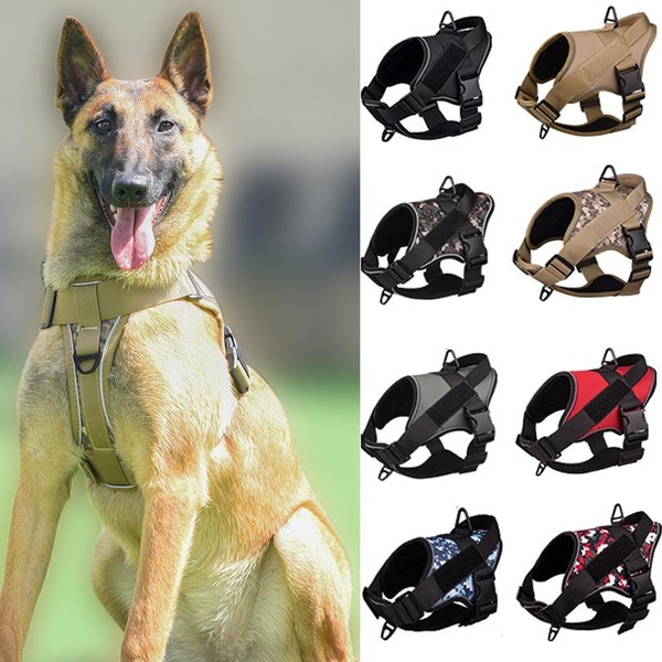 SXL Dog Harness Large Dog Training Tactical Chest Back K9 Pet Chest Harness Vest Type