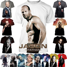 Plus Size, 3dshirt, Necks, Sleeve