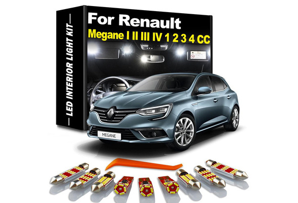 Canbus LED Interior Light Bulb Kit For Renault Megane 3 III MK3 Hatchback  Estate Grandtour Coupe 2009-2015 Car Dome Trunk Lamp