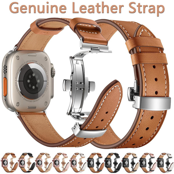 leather strap For apple watch Ultra 49mm 8 7 45mm 41mm Smart Watch