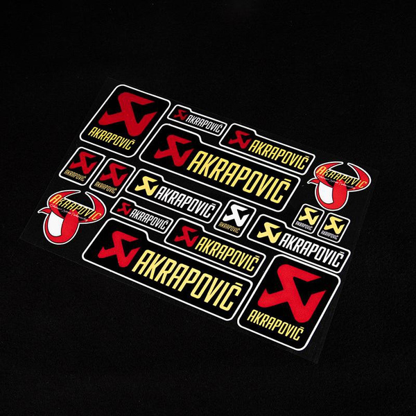 Exhaust Decal Muffler Sticker AKRAPOVIC Exhaust Sticker Decal - Foto 4