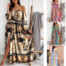 Summer, Woman, Dress, printedskirt
