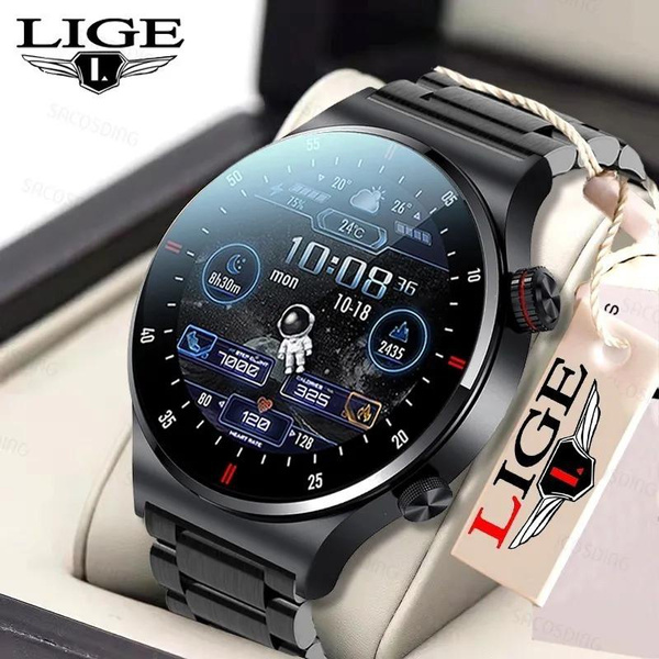 LIGE 2022 Hot sale Smart Watch Full Touch HD Screen ECG PPG