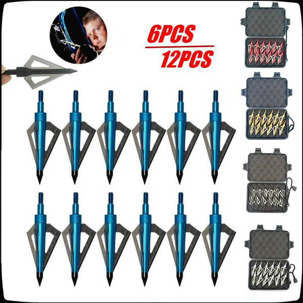 125 Grain 3 Fixed Blade Hunting Broadheads Archery Arrow Hunting Points