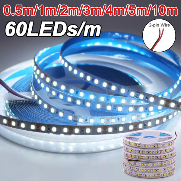 0.5m/1m/2m/3m/4m/5m/10m LED Strip 2835 DC 12V 60LEDs/m Flexible LED