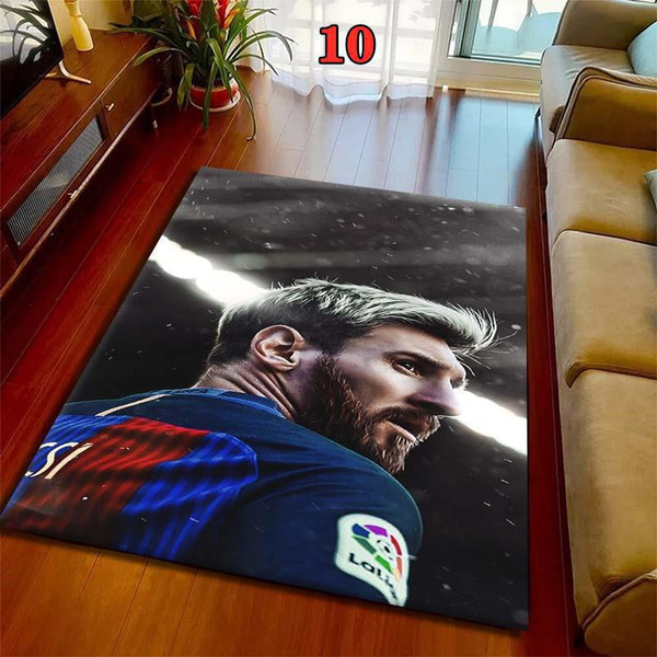 Messi Pattern Rug Print Soft Bedroom Living Room Decor children's Play ...