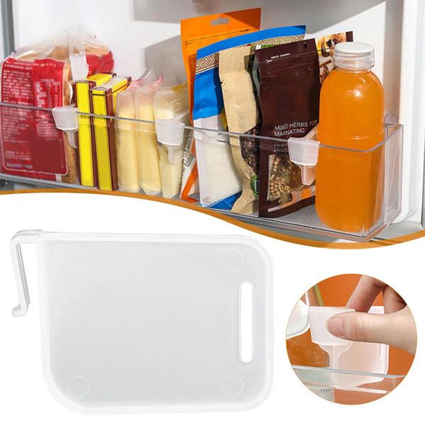 Refrigerator Storage Partition Plastic Kitchen Tool Bottle Rack ...