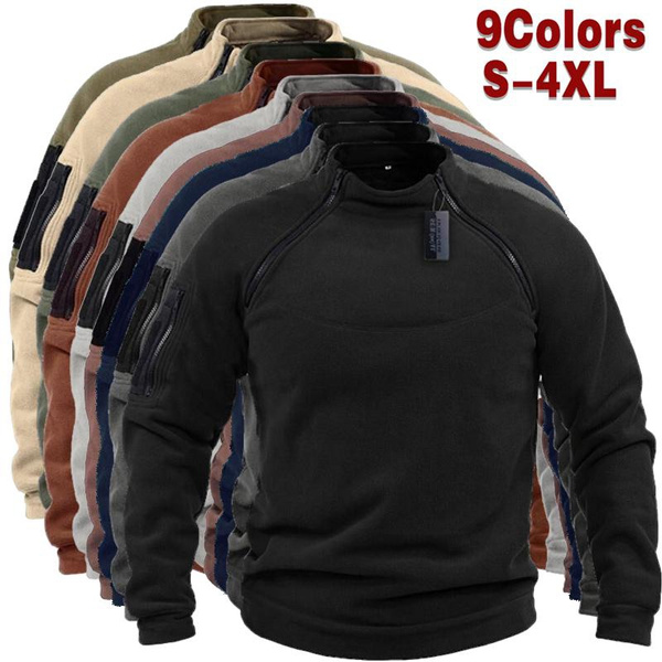 Men US Military Winter Thermal Fleece Tactical Jacket Outdoors Sports  Windproof Coat Military Softshell Hiking Outdoor Army Jackets(9  Colors,S-4XL)
