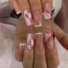 Heart, Design, Fashion, nail tips