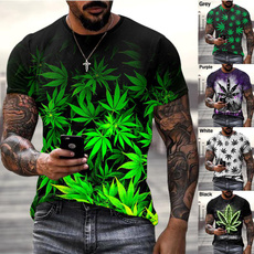 Mens T Shirt, Fashion, leaf, Graphic T-Shirt
