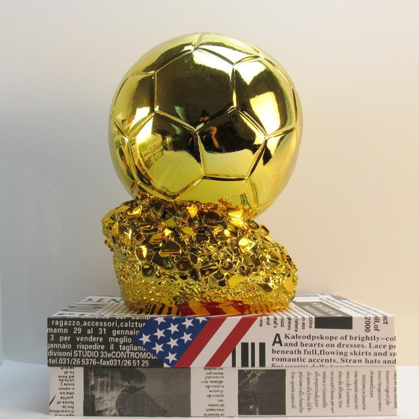 World Cup Souvenirs Golden Globe Trophy Football Resin Crafts Plate | Wish