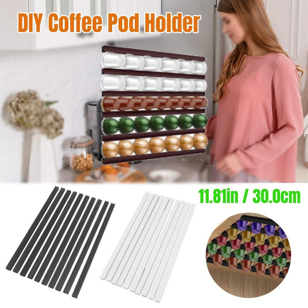 Coffee Pod Holder Capsules Holder Jar Wall Mounted Plastic Capsule