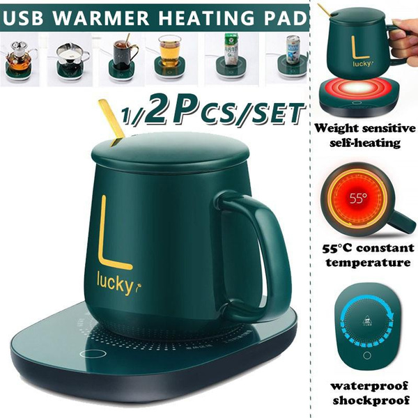 Temperature Coffee Mug Cup Warm Coaster Cup Warmer Heating Pad Mug Heater