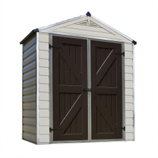 outdoorshed, utilityshed, outdoorstorageshed, Tan