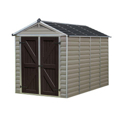outdoorshed, utilityshed, outdoorstorageshed, Tan