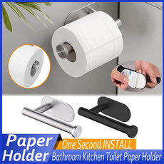 toiletpaperholder, Steel, Wall Mount, Stainless Steel