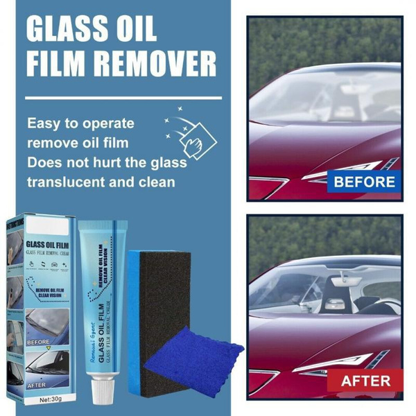 Car Glass Oil Film Stain Remover Polishing Cleaning Bathroom