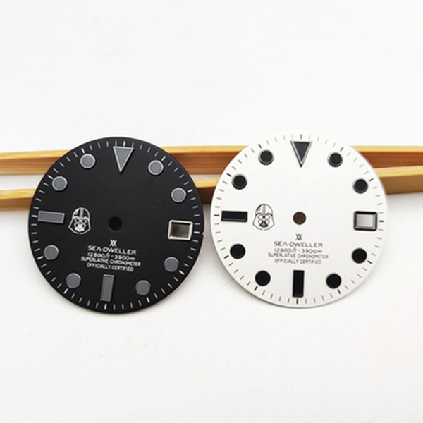 28.5Mm Watch Dial with Black Lettering Modification Watch Parts For