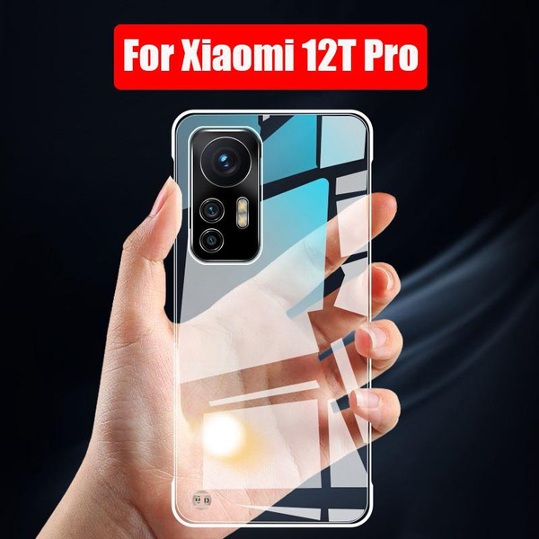 HAOYE Cover Antiurto Per Xiaomi 12T Pro - Custodia Trasparente Rigida Con Bordi Morbidi, Design Colorato Sfumato, Protezione Angoli Con Airbag, Blu