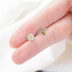 cute, Jewelry, Sunflowers, Stud Earring