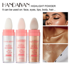Makeup, highlighter, brightener, glitterpowder