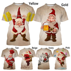 Fashion, tshirt men, Santa Claus, summer t-shirts