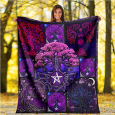 wicca, Throw Blanket, Bedding, Cover