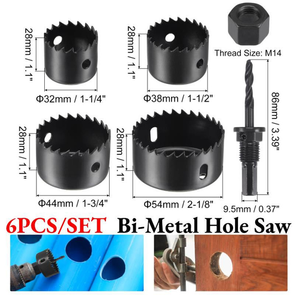 Hole saw cutter discount drill bit set