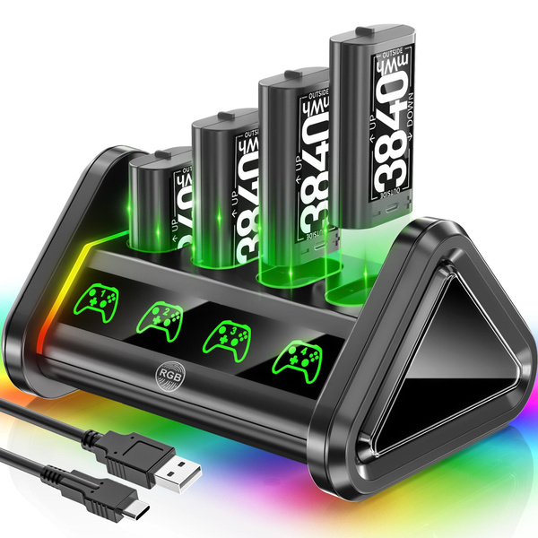 OIVO Rechargeable Battery Pack for Xbox Controller, 4 Packs 1500mAh