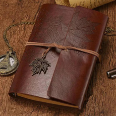 portablediarybook, sketchbook, kraft, leaf