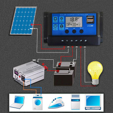 Battery, controller, lcd, Solar