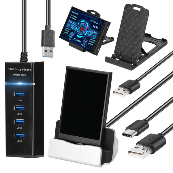 3.5 Inch IPS Display Screen USB Secondary Screen Computers CPU GPU RAM ...