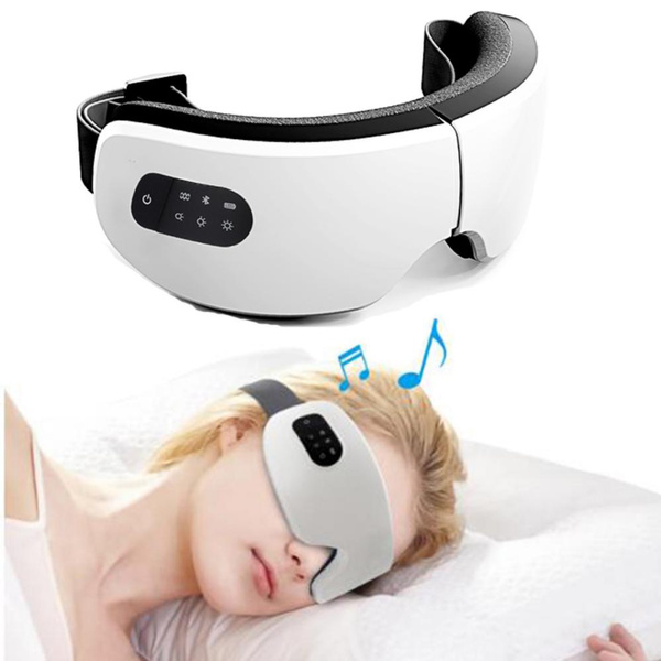 Electric Smart Eye Massager Bluetooth Music Eye Care Instrument Hot Compres Heating Vibration 0708