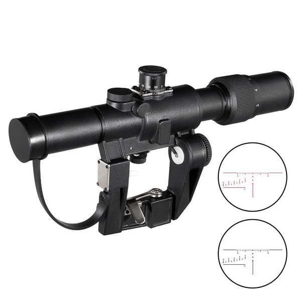 Dragunov Svd 39X26 Scope Tactical Rifle Scope Red Illuminated Optical