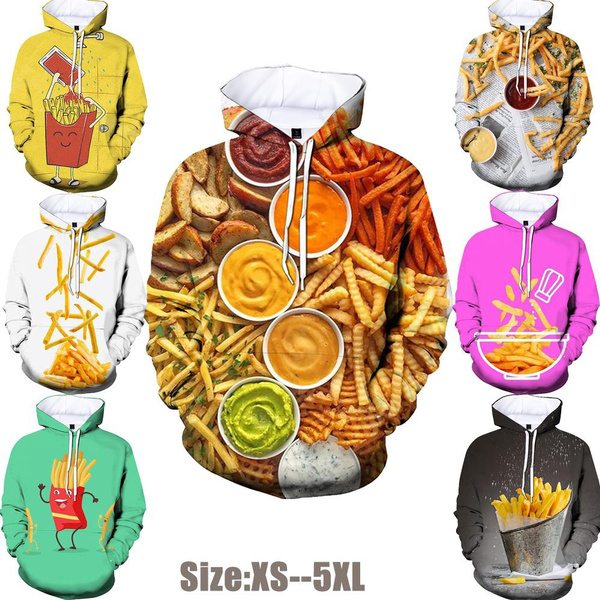 French Fries Print Pattern Men's Bomber Jacket