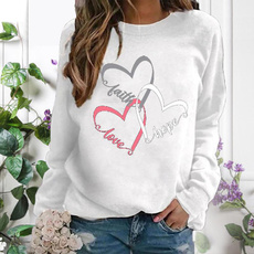 Plus Size, Love, pullover sweater, Long Sleeve