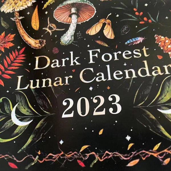 2023 Dark Forest Calendar Creative Illustrated Wall Lunar Calendar ...